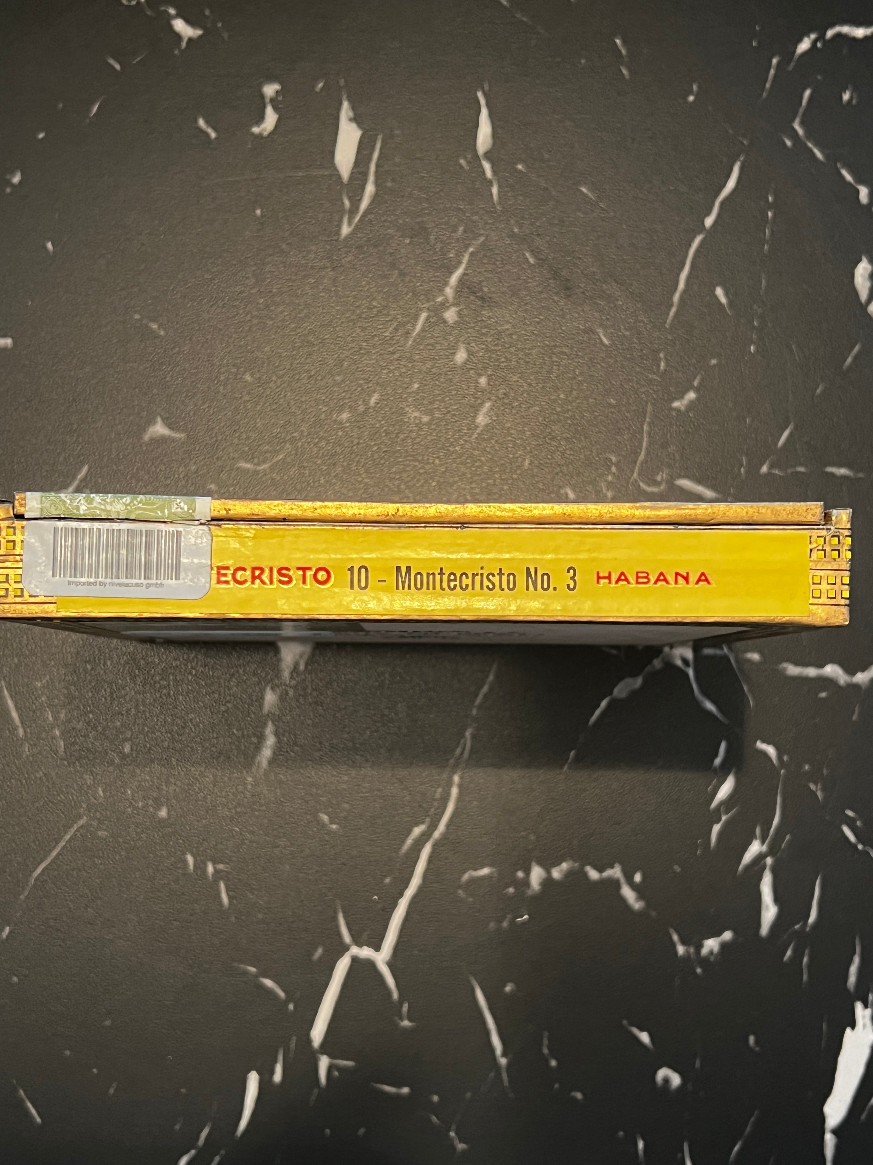 2012 Montecristo No.3 box of 10 cigars