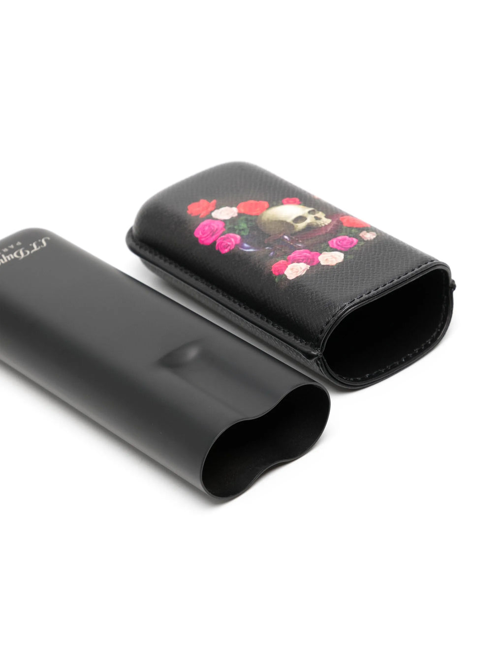 S.T. Dupont Skull-Print Leather Case