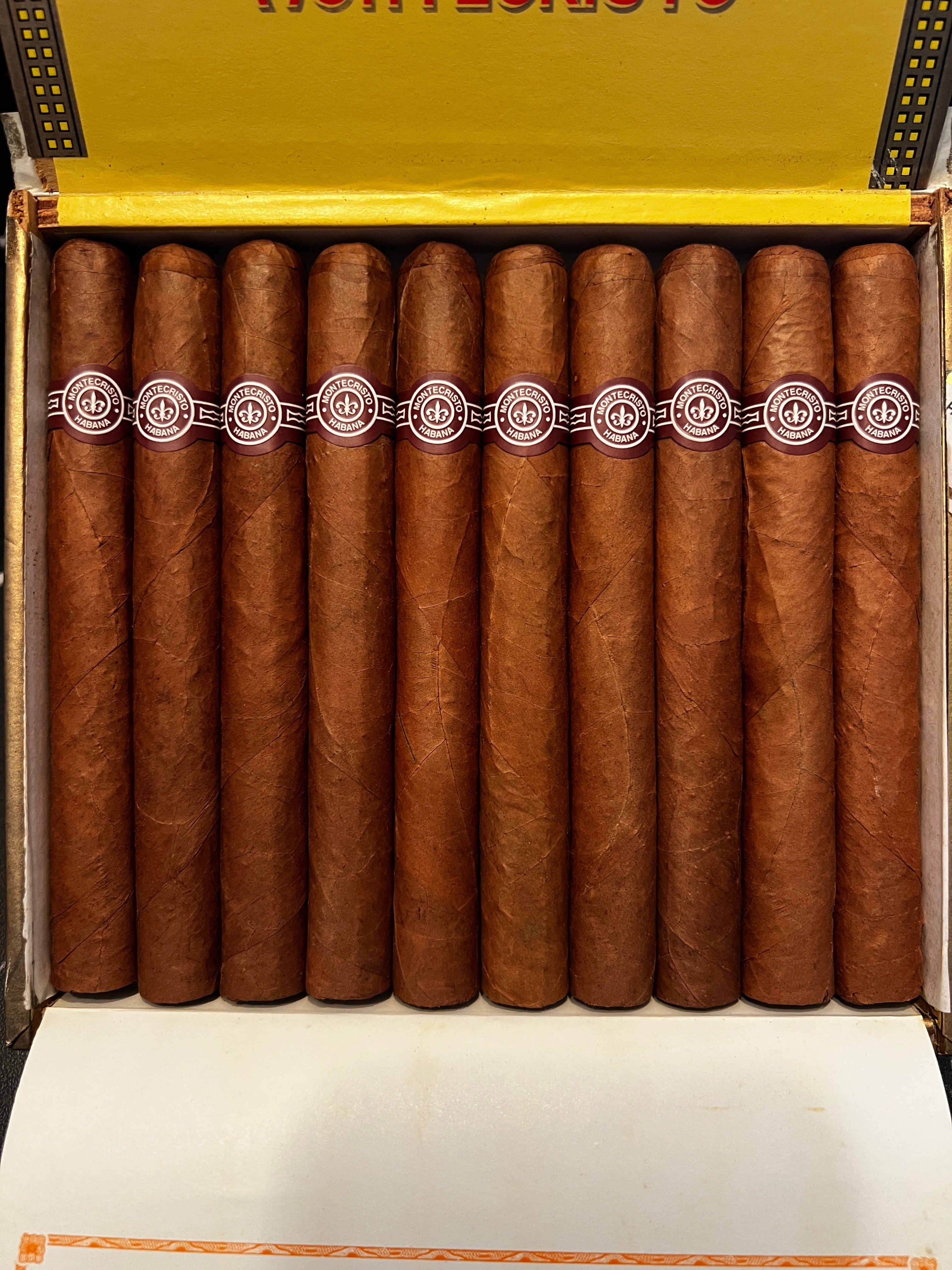 2012 Montecristo No.3 box of 10 cigars